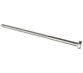 Шуруп глухарь с шестигранной головкой Метизный двор 6x120, 4 шт. 4690441034540 