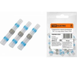 Термоусаживаемый соединитель TDM ПК-Т 2,5, под пайку, 10 штук SQ0589-0303 