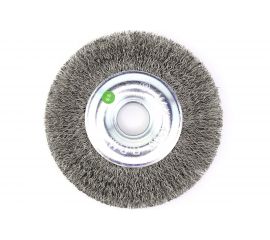Щетка дисковая 125х20х22.2 мм, ворс гофрированная нержавеющая сталь 0.30 мм для УШМ EuroBrush 13-095 EB-MCST4 