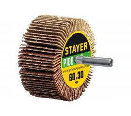 Шлифовальный лепестковый круг на шпильке STAYER 60x30 мм, P100 36608-100 
