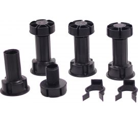 Комплект для кухонного цоколя ООО ДЕКОПЛИНТ 100 мм (цокольная ножка - 4 шт., клипса - 2 шт.) Комплект для цоколя 