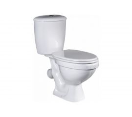 Унитаз-компакт Универсал ЦОП, косой выпуск, 1 режим, сидение полипропилен 438482 