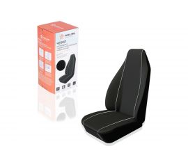 Чехол для переднего сиденья с подголовником AIRLINE универсальный, 1 шт., полиэстер, черный ACS-PP-01 