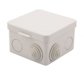 Распределительная коробка наружного монтажа REXANT с откидной крышкой 80x80x50 мм IP54 28-3064 