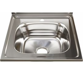 Мойка mixline 50х50х18 см, 0.8, выпуск 3 1/2, с сифоном, без гофры 527972 
