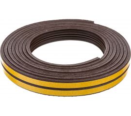 Самоклеящийся резиновый уплотнитель SDM тип E, 9 мм х 4 мм, коричневый, 6 м 5246 