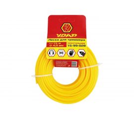 Леска (15 м; треугольник; 4 мм) для триммера УДАР 15-99-028 