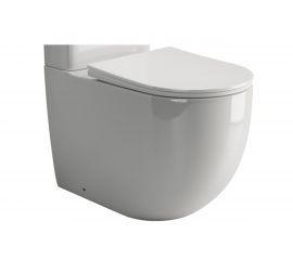 Напольная пристенная чаша унитаза Ceramica Nova MIA Rimless CN1801-B 