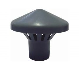 Вентиляционный зонт ООО МультиМирПласт 50 серый ЗНТ ВК 50 