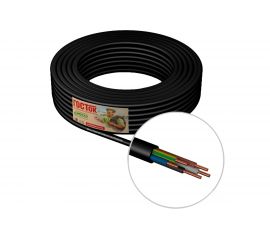 Кабель ВВГ ГОСТок 5х1,5 черный 100м ГТ1158 