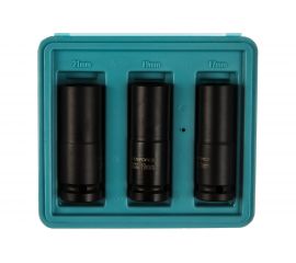 Набор ударных тонкостенных колесных головок (3 шт; 1/2"" DR) в кейсе ROCKFORCE RF-4032TH 