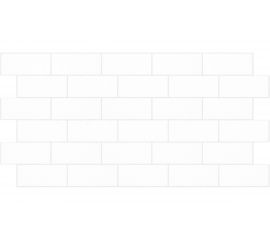 Набор декоративных панелей ПВХ Пластмаркет (Кабанчики; плитка; 485x960 мм; белая; 4 шт) 4680169020635 