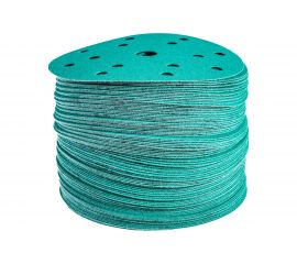 Диск шлифовальный DC341 Film Green (100 шт/уп; 150 мм; 15 отверстий; Р120) Hanko DC341.150.15.0120 