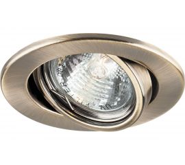 Светильник FERON ИВО-50w 12в, G5.3, поворотный античное золото 15208 