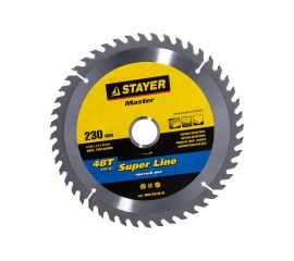 Диск пильный по дереву MASTER «SUPER-Line» (230х30 мм; 48Т) для циркулярных пил Stayer 3682-230-30-48 