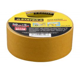 Лента клеящая двухсторонняя "PROFI" (50 мм; 5 м) Stayer 1221-50-05 