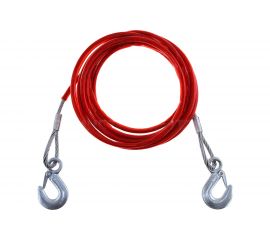 Буксировочный трос АвтоDело стальной 2 крюка 3.5 т 8 мм/5 м пласт. оплетка 44135 10742 