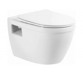 Подвесной унитаз BelBagno LOTO безободковый с сиденьем Soft Close BB070CHR/SC 