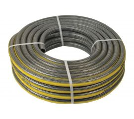 Поливочный неперекручивающийся шланг USP черный/желтый, 3/4"x25 м 77285-16 