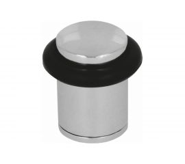 Дверной стопор Amig никель с черной резинкой 5744 