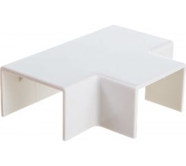 Накладной тройник 90 градусов Ruvinil 25х16 белый ТРН-25х16 