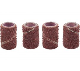 Абразивная лента Зубр P 80 посадка d 6.3 L 12.7 мм 4 шт. 35917 