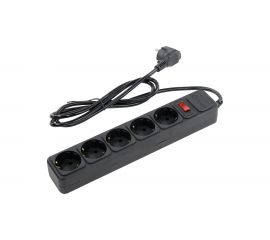 Сетевой фильтр 5bites 1.5 м, 5 розеток, черный SP5B-115 