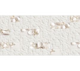 Панель ПВХ GRACE Плитка Белая ракушка (10 шт, 955х480 мм) УТ000027602 