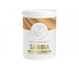 Декоративное покрытие VINCENT DECOR SABIA с фактурой мелкого, перламутрового песка 1л 404-143 