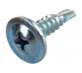 Саморезы с прессшайбой и сверлом по листовому металлу до 2 мм Зубр PH2 4,2х16 мм 35шт 300216-42-016 