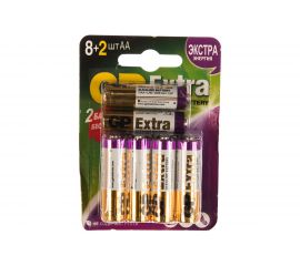 Алкалиновые батарейки GP AA 8+2 шт Extra Alkaline 15А 15AX8/2-2CR10/240 