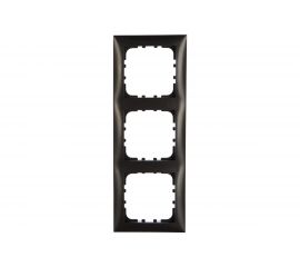 3-постовая рамка LK Studio черный бархат 864308-1 