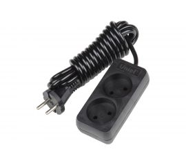 Бытовой удлинитель Uniel BLACK S-CD2-3 UL-00003603 