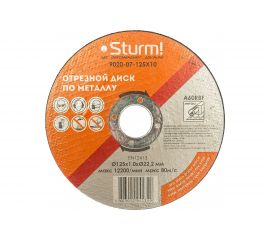 Диск отрезной по металлу (125х1х22,2 мм) Sturm 9020-07-125x10 