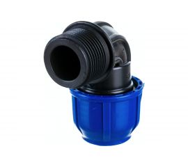 Отвод компрессионный PN16 (25 мм; 1"") с наружной резьбой RTP 14700 