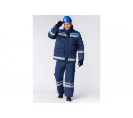 Зимний костюм Факел Горизонт-ЛЮКС темно-синий/васильковый, р.56-58, рост 170-176 52913000.026 