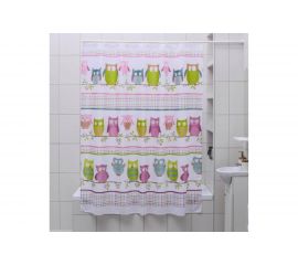 Штора для ванной Доляна Совушки 180х180 см, полиэстер 1385712 