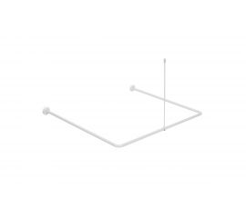 Карниз Fora алюминиевый, универсальный, белый, с потолочным креплением 390KUWH 