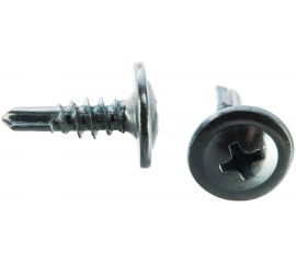 Саморезы с прессшайбой и сверлом по листовому металлу до 2 мм Зубр PH2 4,2х14 мм 40шт 300216-42-014 