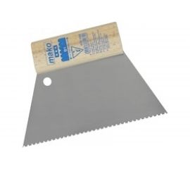 Зубчатый шпатель MAKO для клея трапециевидный стальной, идеален для нанесения клея, тип B2 812617SB 