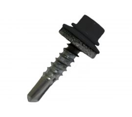 Саморез по металлу Daxmer св. №3 5,5х25 RAL 9005 16566 