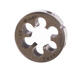 Круглая машинно-ручная плашка для нарезания метрической резьбы М20x1.5 Зубр ЭКСПЕРТ 4-28023-20-1.5 