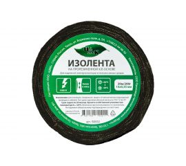 Изолента ЦМК Х/Б, 15 мм х 20 м, односторонняя, черная, 200 г IS0002 