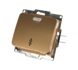 Выключатель проходной одноклавишный с индикатором СВЕТОЗАР ГАММА, SV-54138-GM 