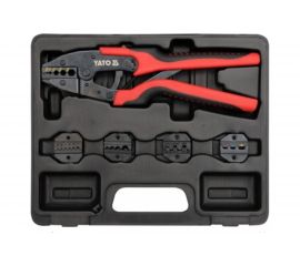 Пассатижи для обжима и зачистки проводов в на��оре YATO 6 предметов (пластиковый кейс) YT-2245 