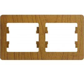 2-постовая горизонтальная рамка Schneider Electric GLOSSA ДЕРЕВО ДУБ GSL000502 
