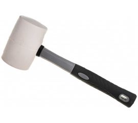 Молоток HARDY резиновый, 75мм, ручка 2K, белый 2028-900075 