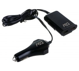 Автомобильное зарядное устройство для телефона и гаджетов DSV 4 USB с проводом R77008 
