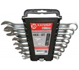 Набор комбинированных ключей, 8 штук, CrV Калибр НКК-8П 00000062579 