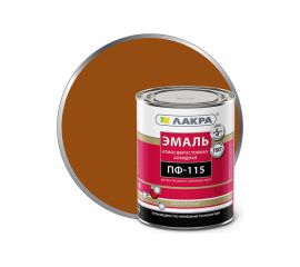 Эмаль Лакра ПФ-115 коричневая, 1 кг 90000687763 